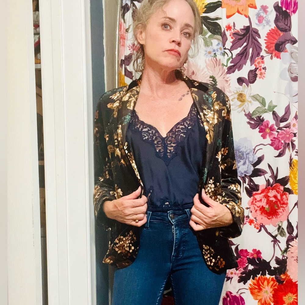 Cynthia Rowley Velvet Blazer